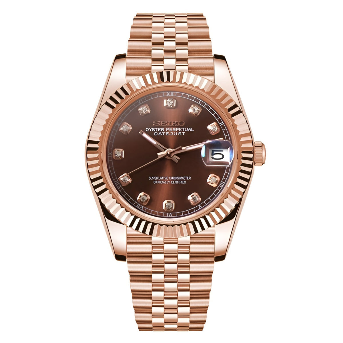 DATEJUST ROSE BROWN DIAL MOD