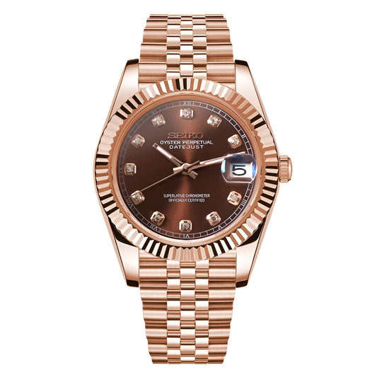 DATEJUST ROSE BROWN DIAL MOD